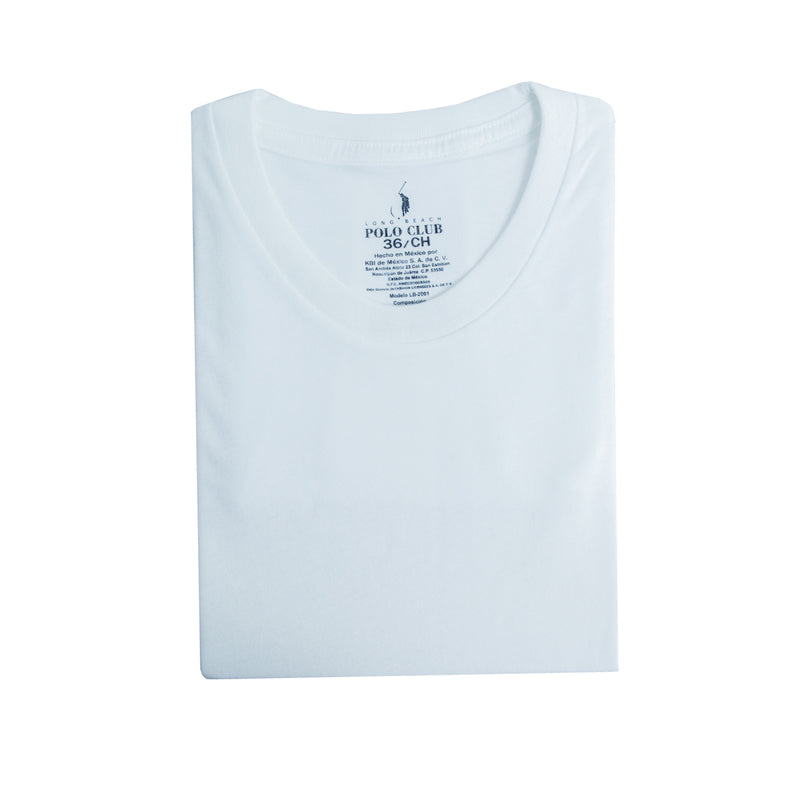 Playera cuello redondo POLO CLUB lisa para hombre