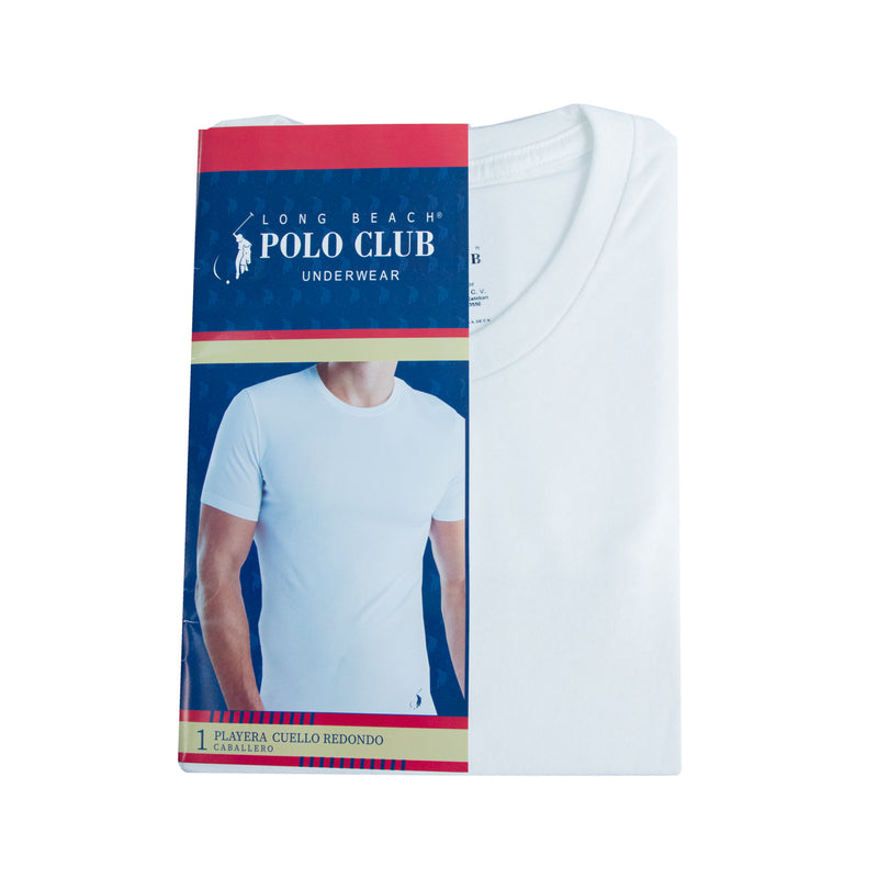 Playera cuello redondo POLO CLUB lisa para hombre