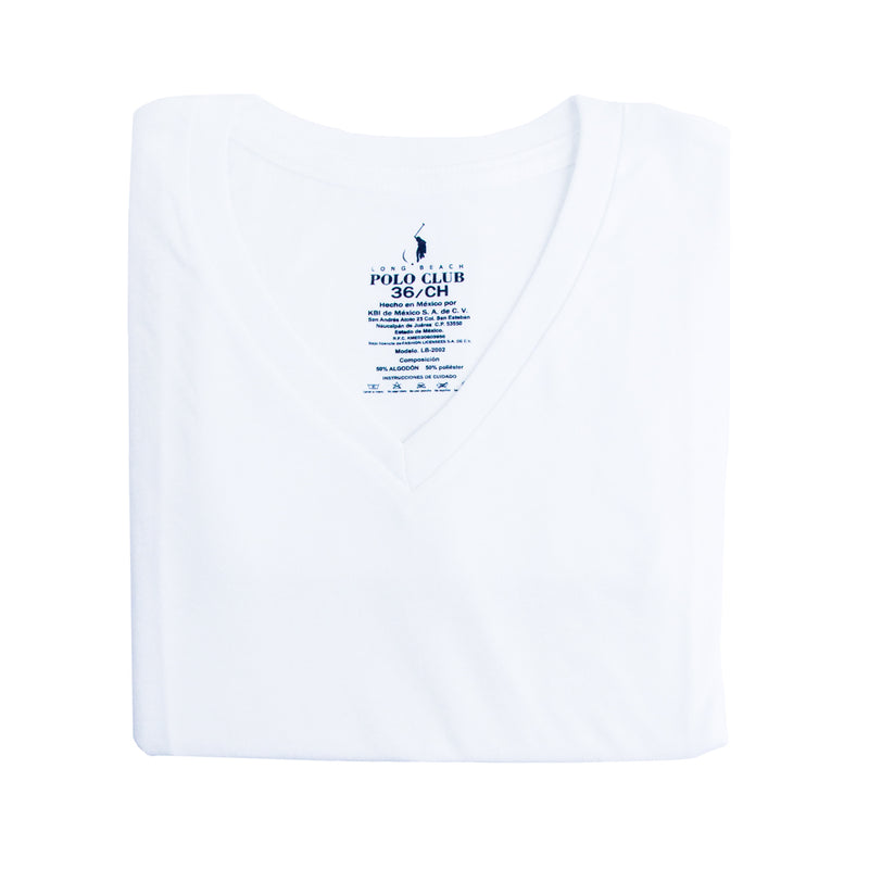 Playera cuello redondo POLO CLUB lisa para hombre