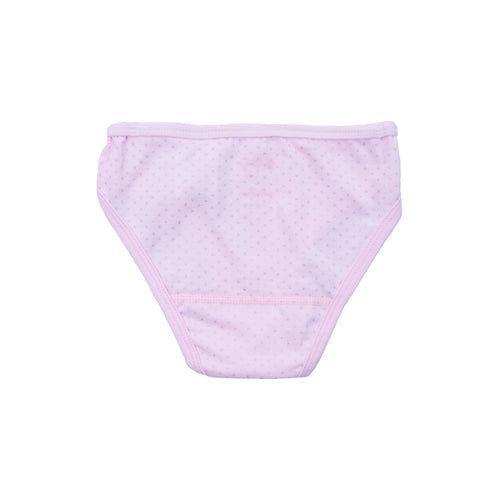 Pantaleta tipo bikini Baby Creysi con patrón de puntos 712 para niña