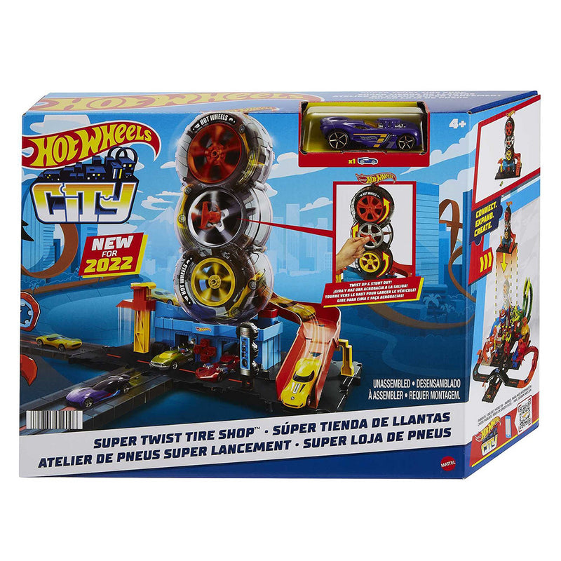HOT WHEELS CITY SÚPER TIENDA DE LLANTAS HDP02