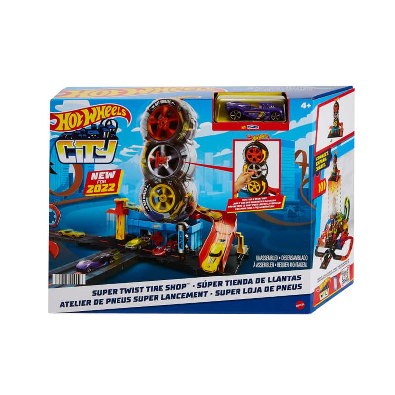 HOT WHEELS CITY SÚPER TIENDA DE LLANTAS HDP02