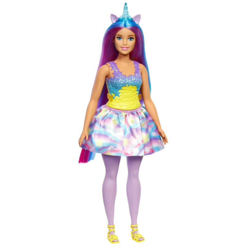 Barbie unicornio cuerno azul HGR20