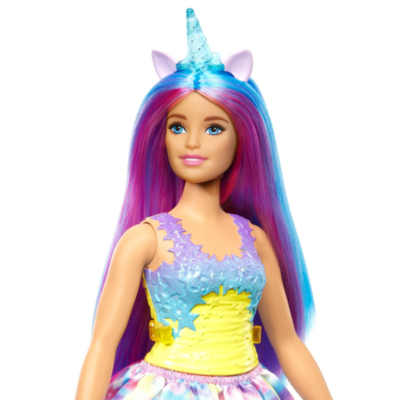 Barbie unicornio cuerno azul HGR20