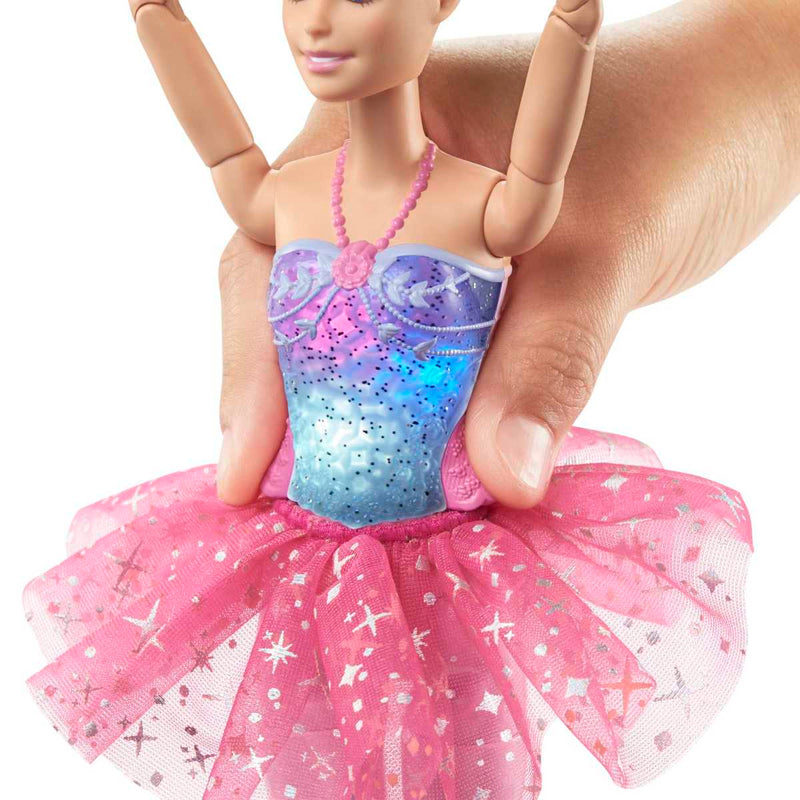 Barbie bailarina luces tutu rosa HLC25