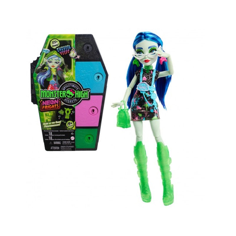 MONSTER HIGH SECRETS SUSTOS NEÓN GHOULIA HNF81