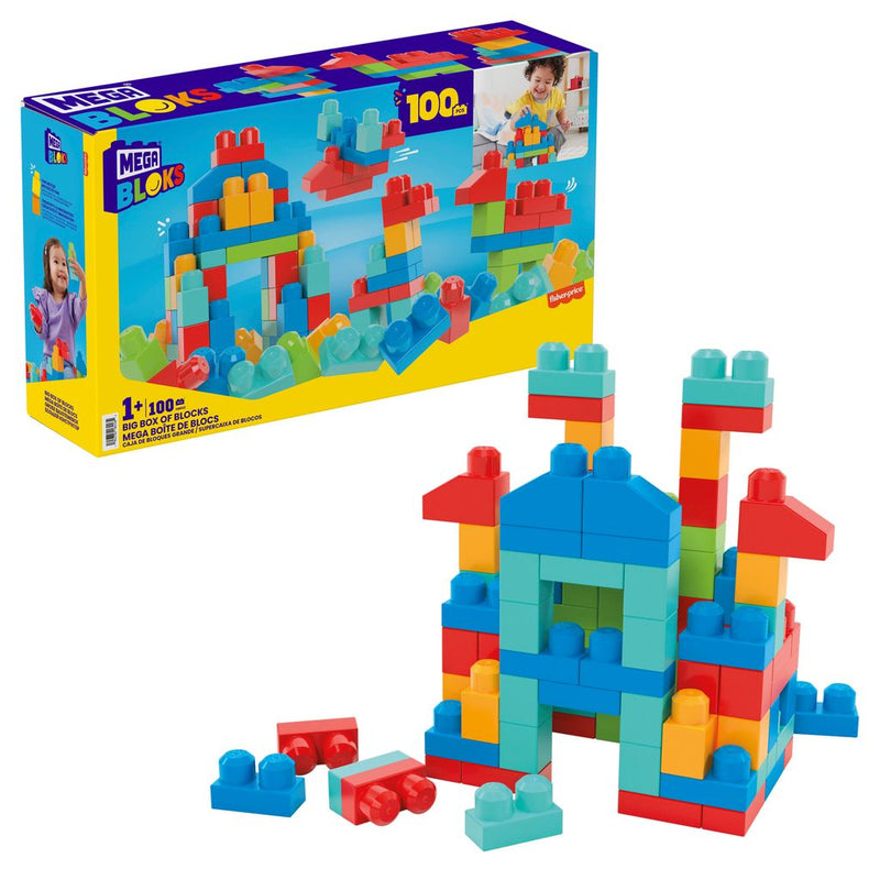 MEGA BLOKS CAJA CON 100 BLOQUES DE CONSTRUCCION HRR52
