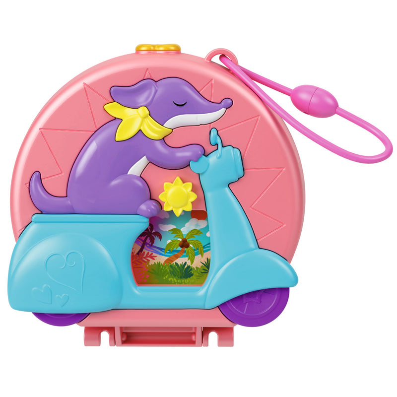 POLLY POCKET MUNDO SORPRESA PERRITO MOTO HWN98