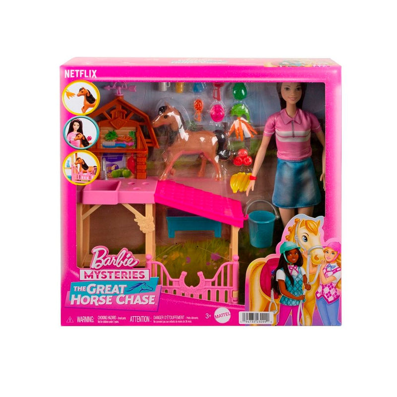 BARBIE RENEE SET DE CUIDADO DE CABALLITO HXJ40