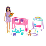 BARBIE SET SKIPPER CUIDADO DE GEMELOS HXM99