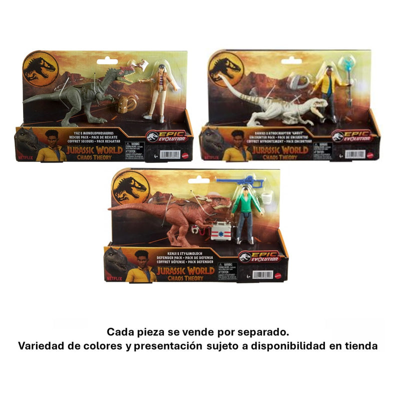 JURASSIC WORLD DINOSAURIO Y HUMANO HXP74