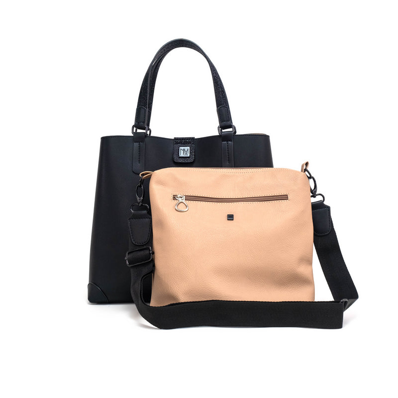 Bolsa tote 2 en 1 NURIA MORERA Pruit color negro