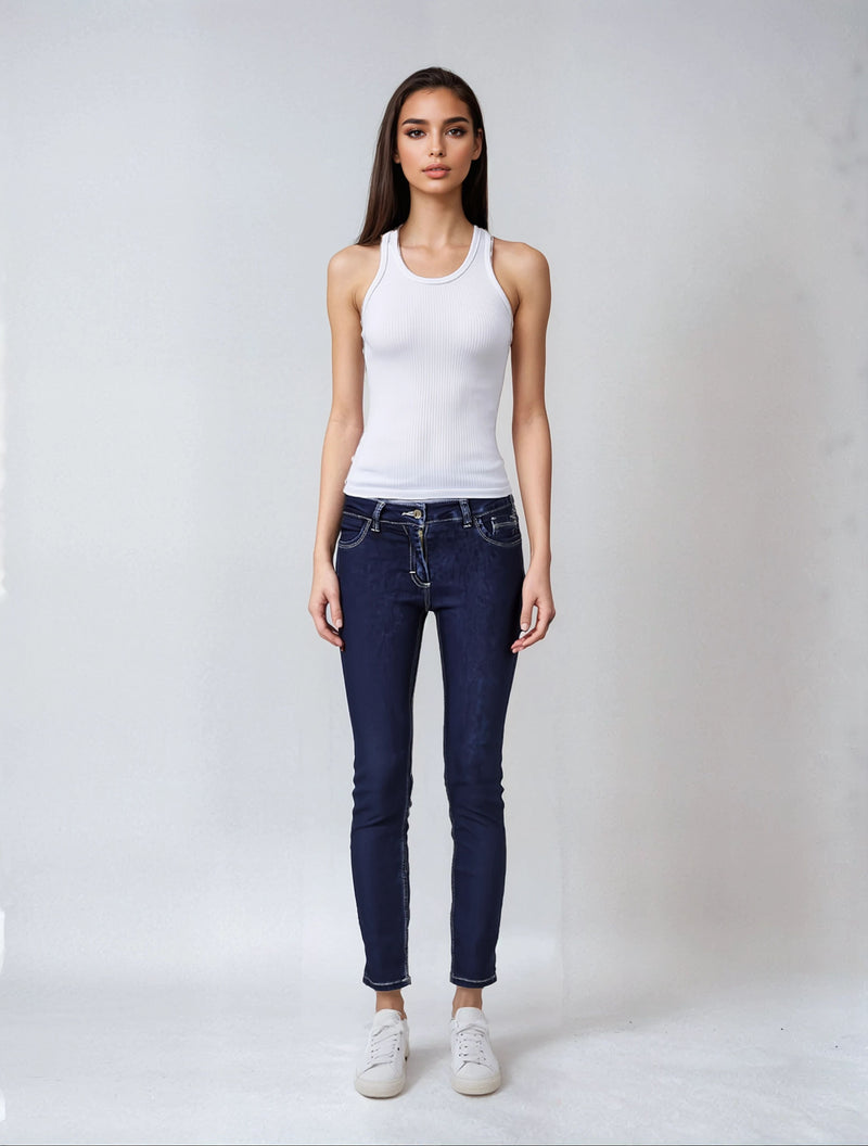 Pantalón vaquero DAYANA corte recto para mujer