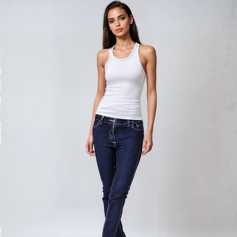 Pantalón vaquero DAYANA corte recto para mujer