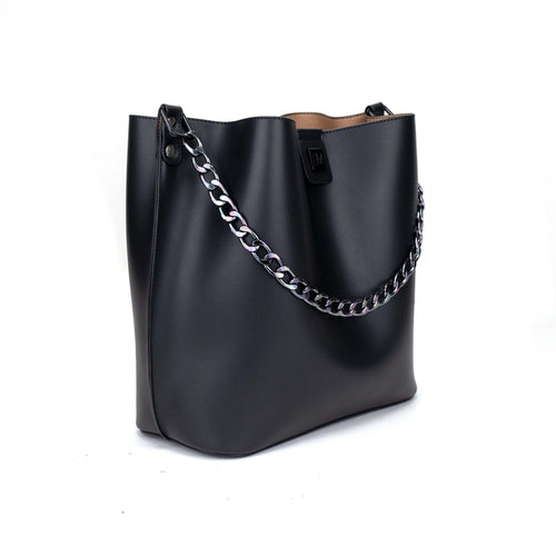 Bolsa tipo bucket NURIA MORERA Suría color negro