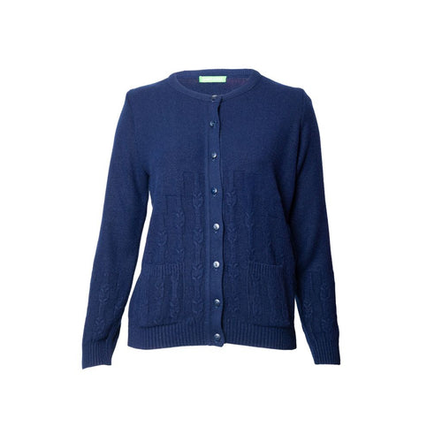 Sueter casual STREMY con cuello redondo y aplicaciones en tela para mujer