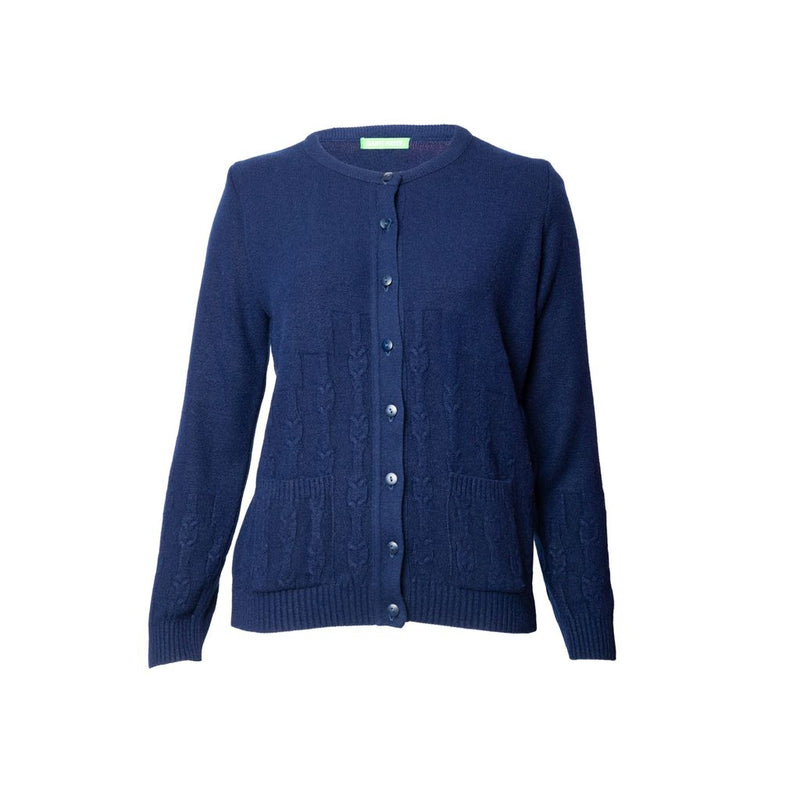Sueter casual STREMY con cuello redondo y aplicaciones en tela para mujer