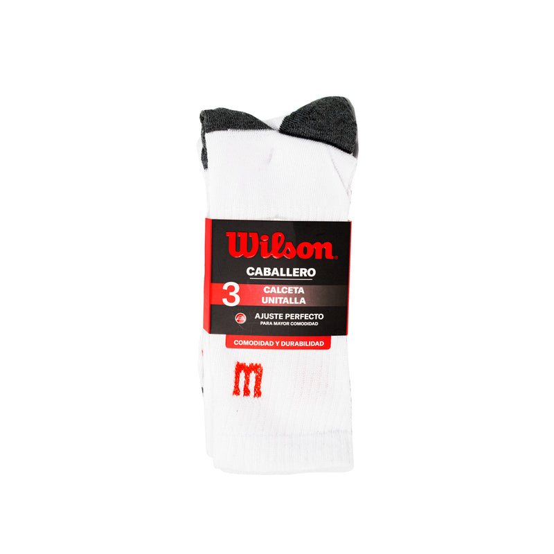 3-Pack calcetas deportivas Wilson Mod. 0000