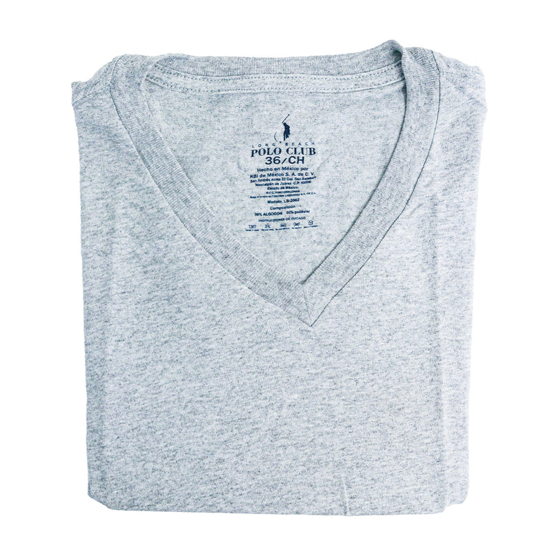 Playera cuello V YORKSHIRE lisa para hombre