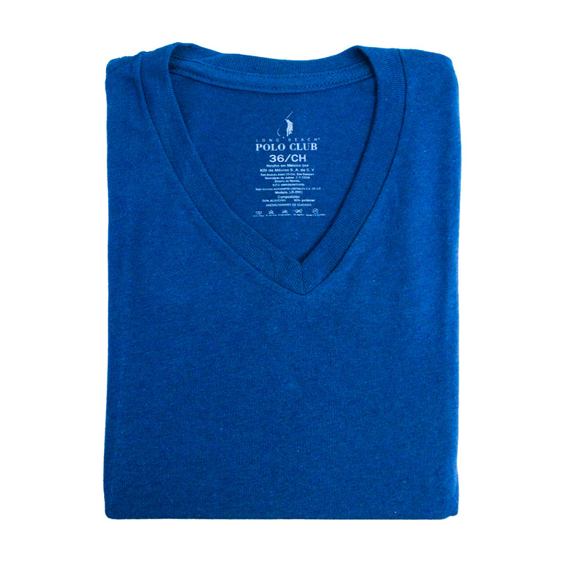 Playera cuello V YORKSHIRE lisa para hombre