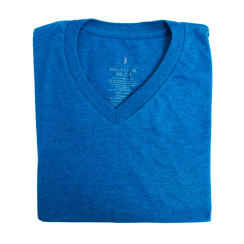 Playera cuello V YORKSHIRE lisa para hombre