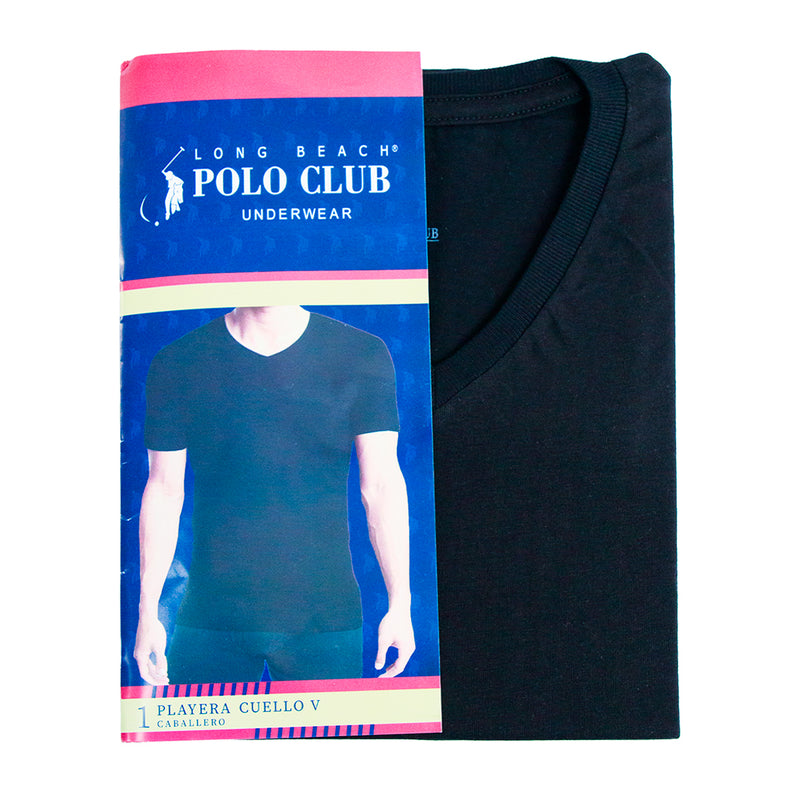 Playera cuello V YORKSHIRE lisa para hombre