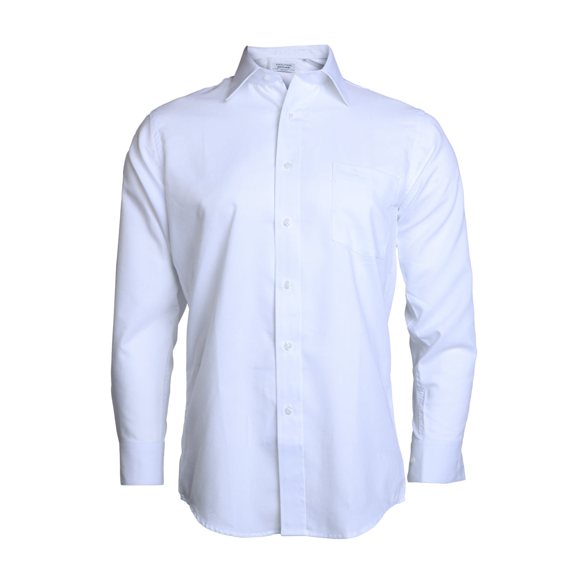 Camisa de vestir blanca PIERRE CARDIN cuello redondo para hombre
