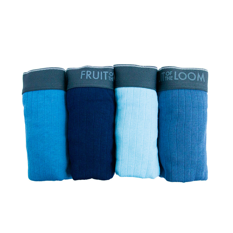 4Pack boxer largo FRUIT OF THE LOOM lisos para hombre