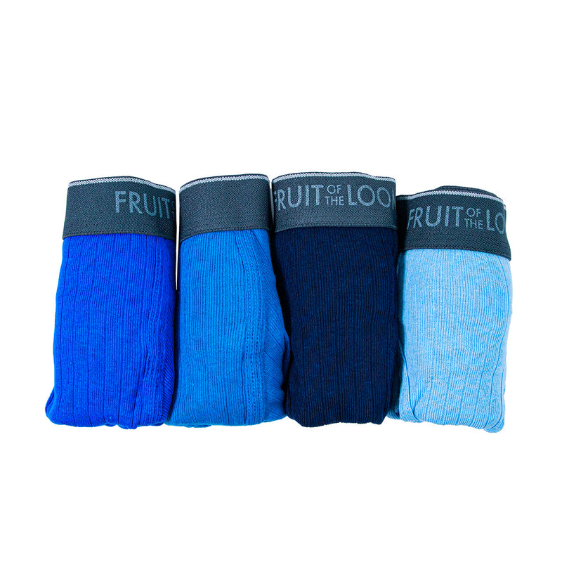 4Pack boxer largo FRUIT OF THE LOOM lisos para hombre