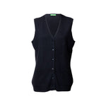 Chaleco formal STREMY cuello en "V" y botones frontales para mujer