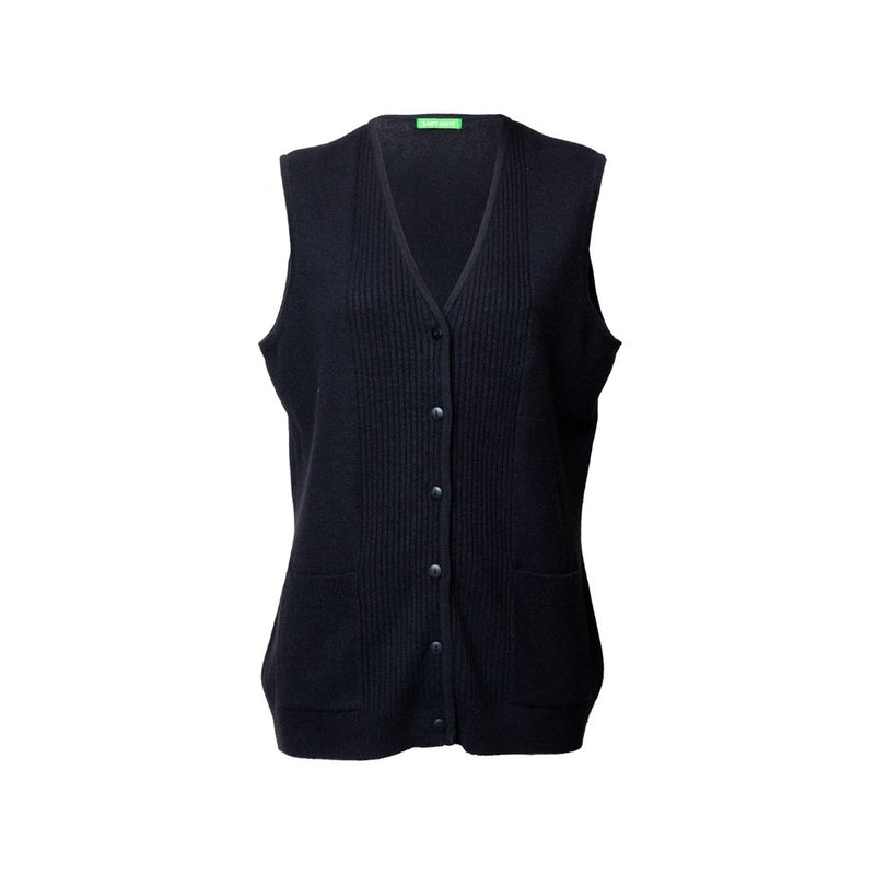 Chaleco formal STREMY cuello en "V" y botones frontales para mujer