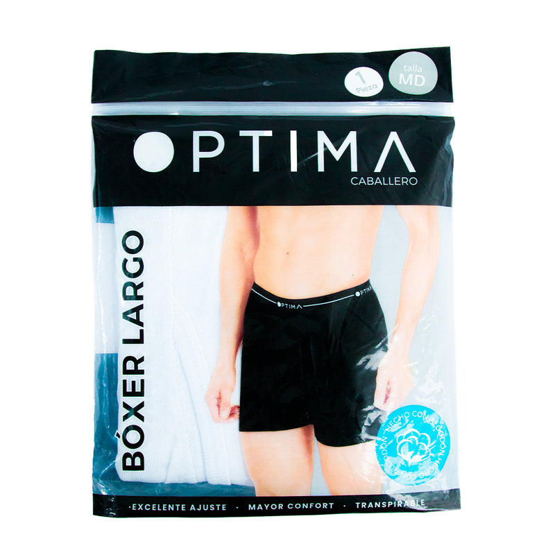 Boxer largo OPTIMA liso para hombre