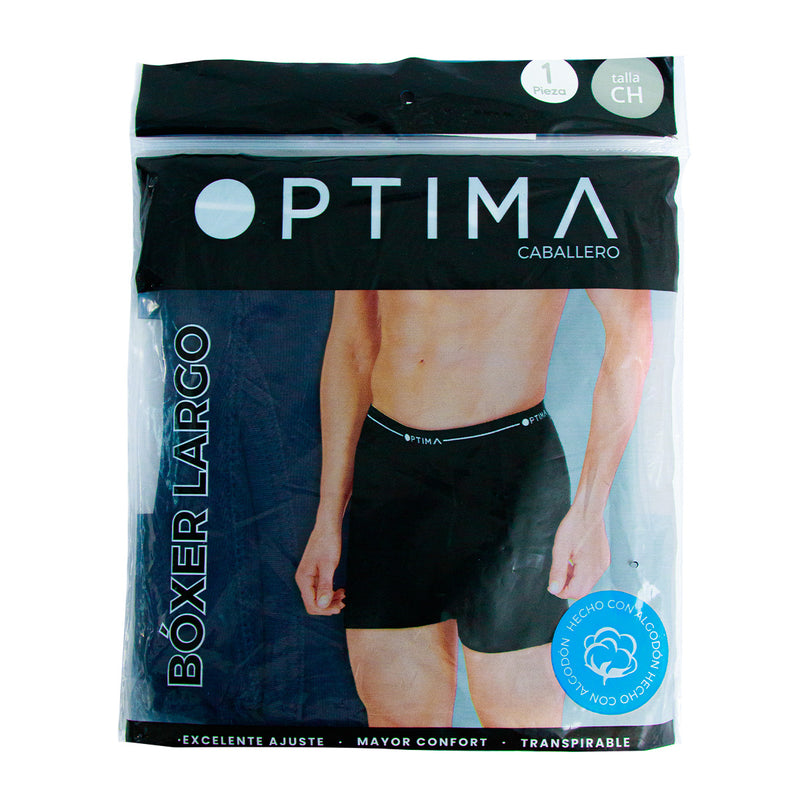 Boxer largo OPTIMA liso para hombre