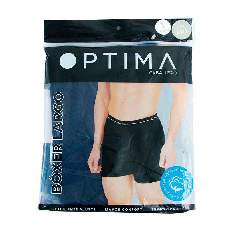 Boxer largo OPTIMA liso para hombre