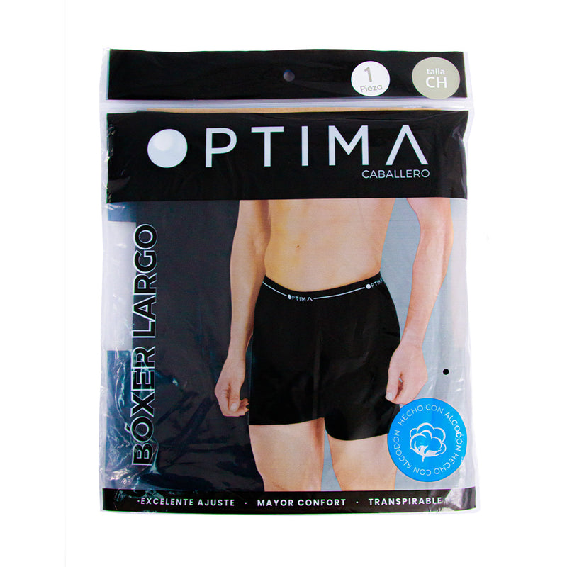 Boxer largo OPTIMA liso para hombre