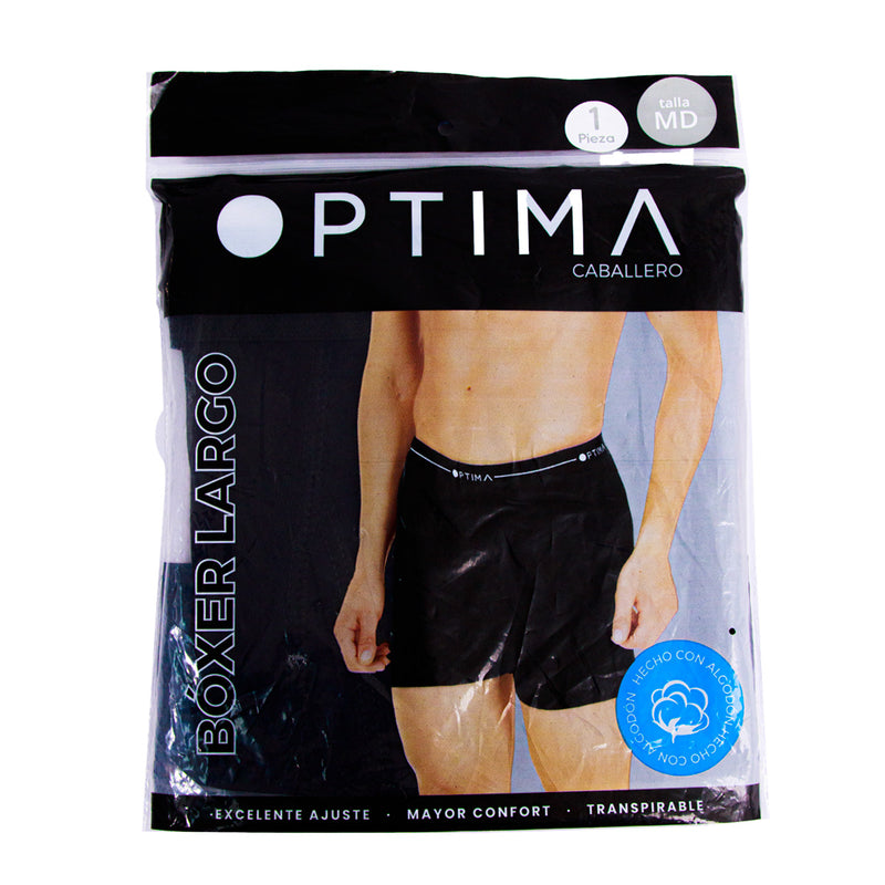 Boxer largo OPTIMA liso para hombre