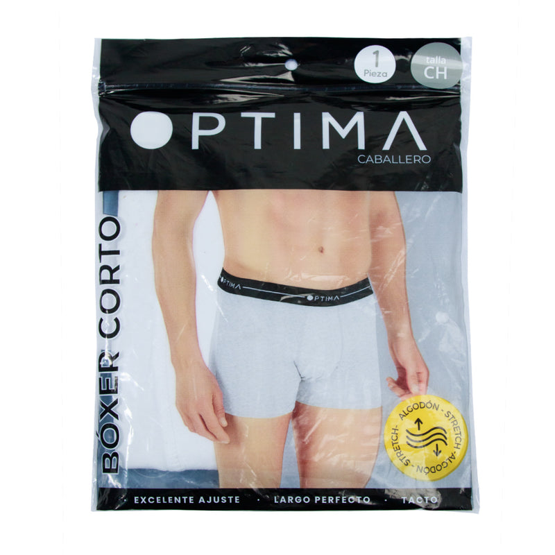 Boxer largo OPTIMA liso para hombre