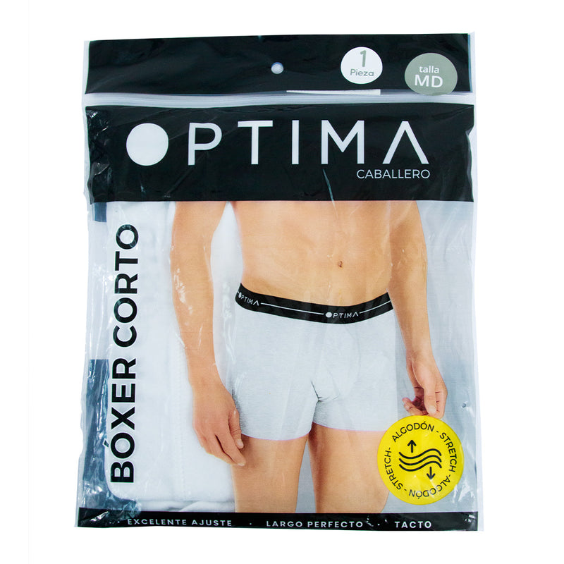 Boxer largo OPTIMA liso para hombre
