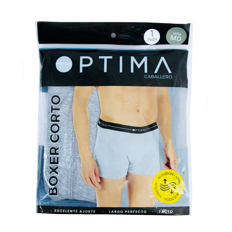 Boxer largo OPTIMA liso para hombre