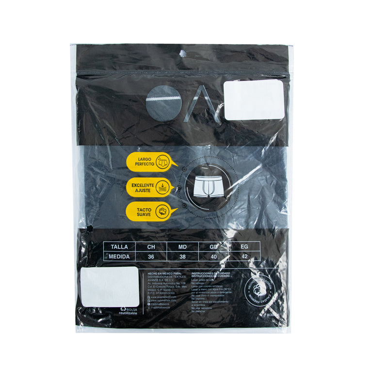 Boxer largo OPTIMA liso para hombre