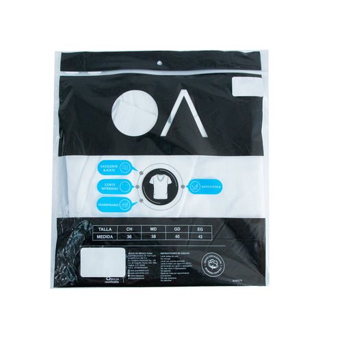 Playera cuello V OPTIMA lisa para hombre