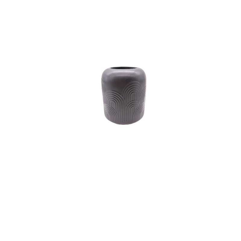 FLORERO NEGRO MATE 15.8X18.8CM 2415-5159