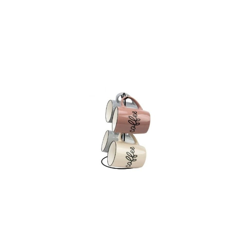JGO 4 TAZAS 360ML CON RACK  2415-5653