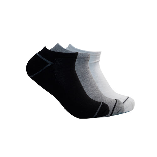 3Pack calcetin WILSON blanco, negro y gris para hombre
