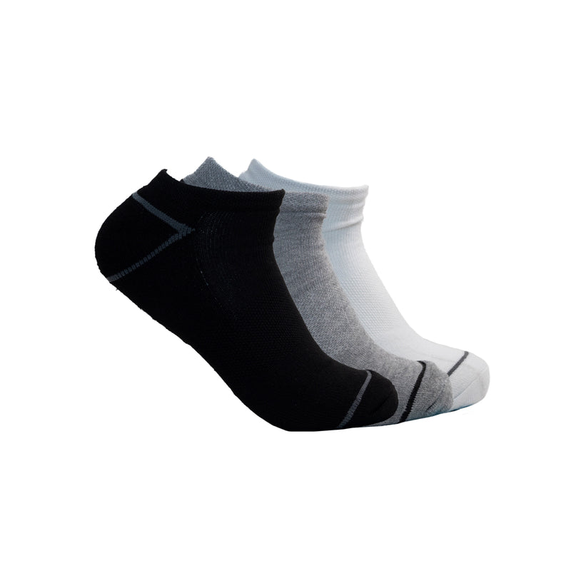 3Pack calcetin WILSON blanco, negro y gris para hombre