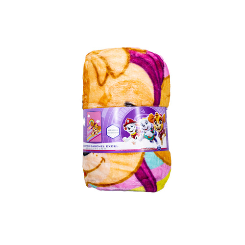 Cobertor cunero excel rollo Paw Patrol niña Mod.9260110X140