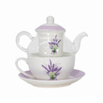 Taza C/Tetera C/Lavandas  Mod.8680 TEA POT