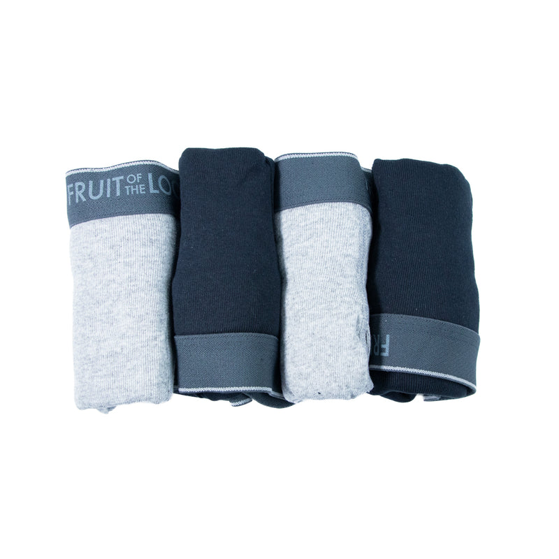 4Pack boxer largo FRUIT OF THE LOOM lisos para hombre