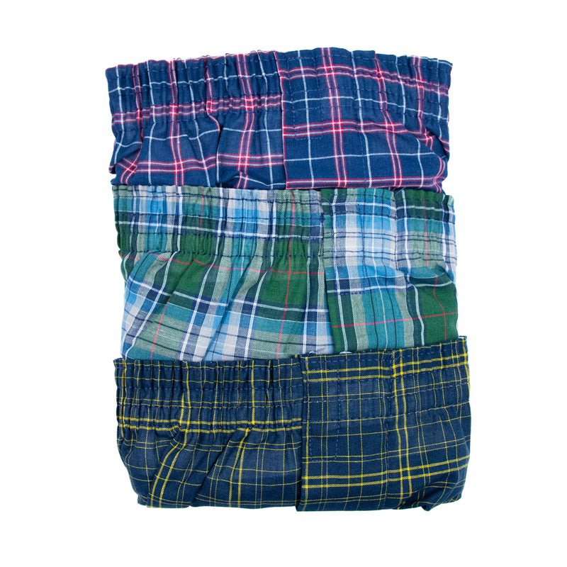 3Pack boxer largos FRUIT OF THE LOOM tejido plano para hombre