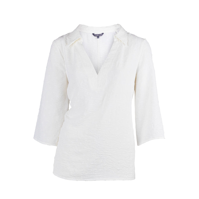 Blusa manga 3/4 DUPLAN lisa para mujer